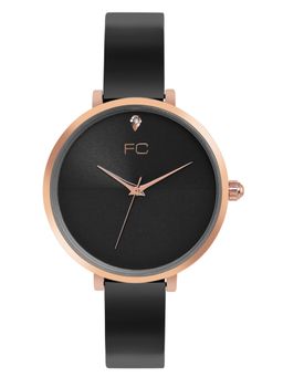 French Connection - Divine Black Round Analog Watch For Women - Fcn00076C