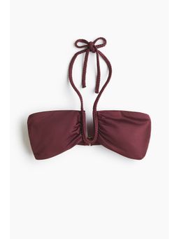 H&M - Women Purple Padded Bandeau Bikini Top