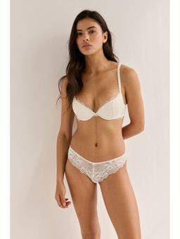 H&M - Women White Lace Super Push-Up Bra