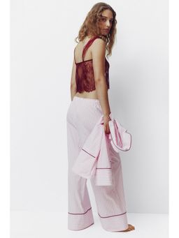 H&M - Women Pink Cotton Pyjama Bottoms