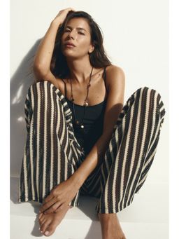 H&M - Women Black Straight Beach Trousers