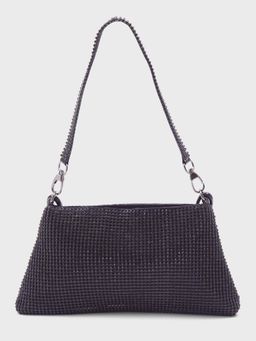 Twenty Dresses by Nykaa Fashion - Black Embellished Shoulder Bag