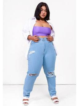 FREAKINS - Distressed Boyfriend Jeans