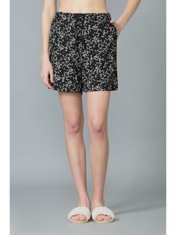 Van Heusen Woman Lingerie and Athleisure - Van Heusen Women Functional Pocket & Drawstring Waist Lounge Shorts - Black