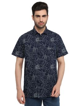 ColorPlus - Pure Cotton Half Sleeves Collar Neck Printed Shirt