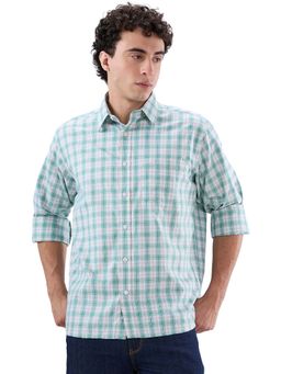 ColorPlus - Pure Cotton Full Sleeves Collar Neck Checks Shirt