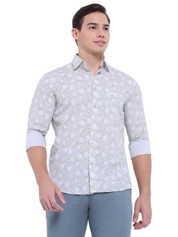 ColorPlus - Pure Cotton Full Sleeves Collar Neck Printed Shirt