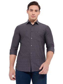 ColorPlus - Pure Cotton Full Sleeves Collar Neck Textured Shirt
