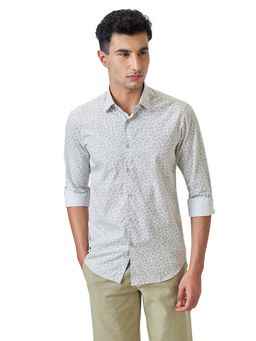 ColorPlus - Pure Cotton Full Sleeves Collar Neck Printed Shirt