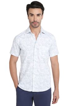 ColorPlus - Pure Cotton Half Sleeves Collar Neck Printed Shirt