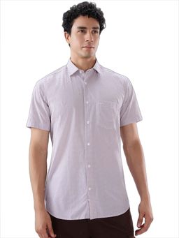 ColorPlus - Pure Cotton Half Sleeves Collar Neck Printed Shirt