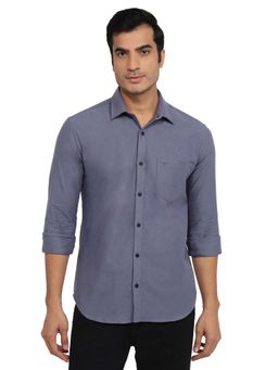 Park Avenue - Pure Cotton Full Sleeves Collar Neck Solid Plain Shirt