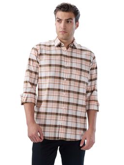 Park Avenue - Pure Cotton Full Sleeves Collar Neck Checks Shirt