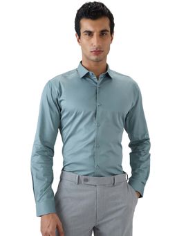 Park Avenue - Pure Cotton Full Sleeves Collar Neck Solid Plain Shirt