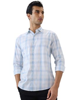 Park Avenue - Pure Cotton Full Sleeves Collar Neck Checks Shirt
