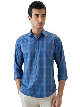 Park Avenue - Pure Cotton Full Sleeves Collar Neck Checks Shirt