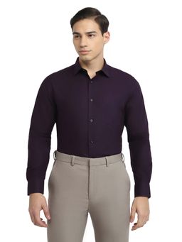 Park Avenue - Pure Cotton Full Sleeves Collar Neck Solid Plain Shirt