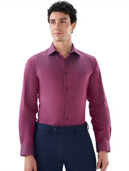 Park Avenue - Pure Cotton Full Sleeves Collar Neck Self Design Shirt