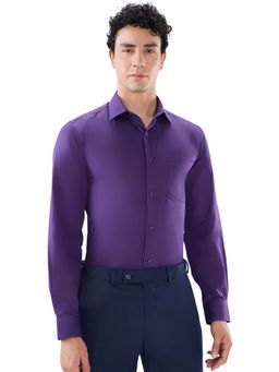 Park Avenue - Pure Cotton Full Sleeves Collar Neck Self Design Shirt