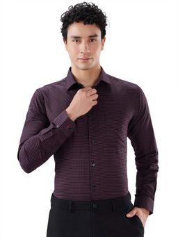 Park Avenue - Pure Cotton Full Sleeves Collar Neck Checks Shirt