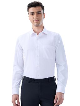 Park Avenue - Cotton Blend Full Sleeves Collar Neck Solid Plain Shirt