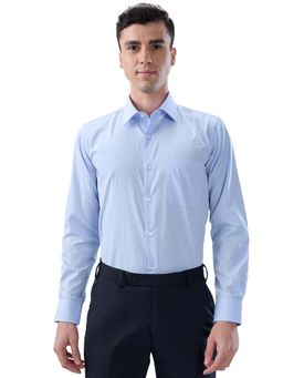 Park Avenue - Cotton Blend Full Sleeves Collar Neck Textured Shirt