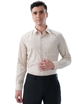 Park Avenue - Cotton Blend Full Sleeves Collar Neck Self Design Shirt