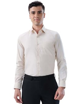 Park Avenue - Cotton Blend Full Sleeves Collar Neck Solid Plain Shirt