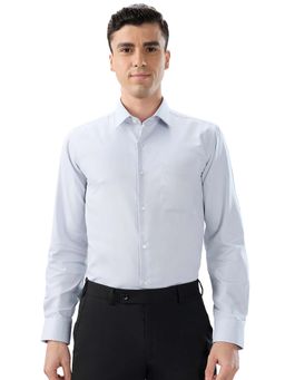 Park Avenue - Cotton Blend Full Sleeves Collar Neck Solid Plain Shirt