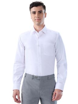 Park Avenue - Cotton Blend Full Sleeves Collar Neck Solid Plain Shirt