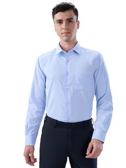 Park Avenue - Cotton Blend Full Sleeves Collar Neck Checks Shirt
