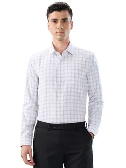 Park Avenue - Cotton Blend Full Sleeves Collar Neck Checks Shirt