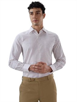 Park Avenue - Cotton Blend Full Sleeves Collar Neck Checks Shirt