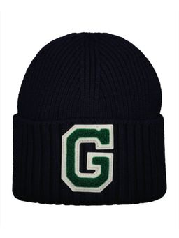 GANT - Boys Navy Blue Solid Beanie Cap