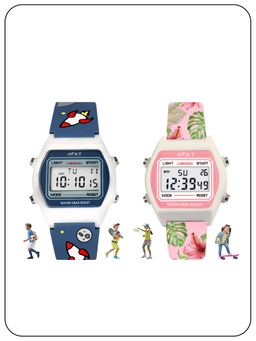 Spiky - Digital Square Multi Functional Sports Watch Printed