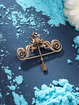 RAMO - Antique Bow and Arrow Brooch