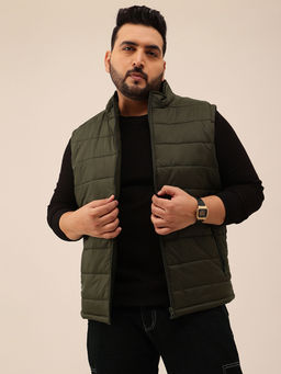 UNSTD - Men Plus Size Sleeveless Puffer Jacket