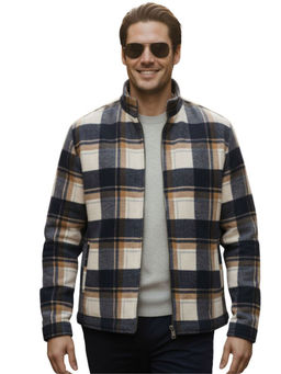 UNSTD - Men Plus Size Checked Jacket for Men