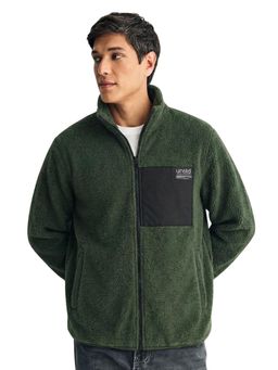 UNSTD - Men Fleece Jacket Regular Fit for Winter Wear