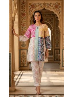 Gahan - Muslin Digital Printed Co-Ord Set - Multi-Color