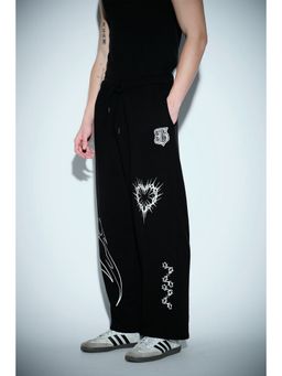 Bonkers Corner - Flameheart Men Wide Leg Track Pant
