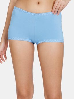Zivame - Low Rise Full Coverage Boyshort Panty - Little Boy Blue