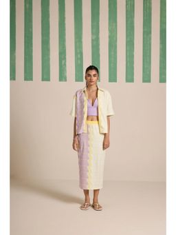 Muvazo - Multi-Colour Cotton Blend Printed Co-Ords Sets