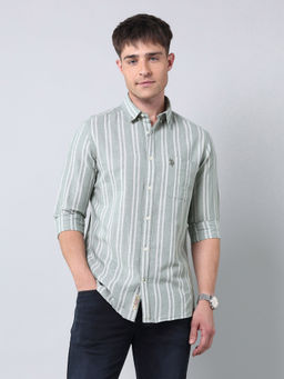 U.S. Polo Assn. Denim Co. - Men's Vertical Striped Regular Fit Shirt