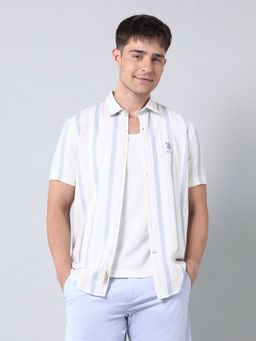 U.S. Polo Assn. Denim Co. - Men's Vertical Striped Regular Fit Shirt