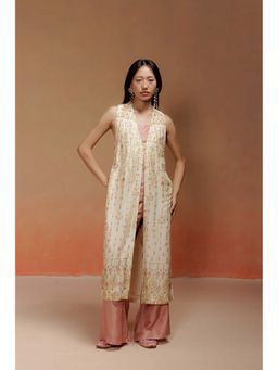 LABEL NAARITI - Gigi Geometric Print Yellow Jacket with Pant and Blouse