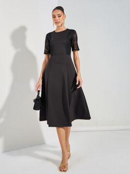 Styli - Women Casual Wear Regular Sleeves A-Line Midi Dress