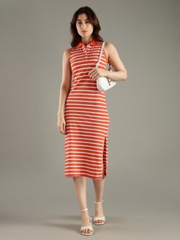 Tommy Hilfiger - Cotton Polo Collar T-Shirt Dress