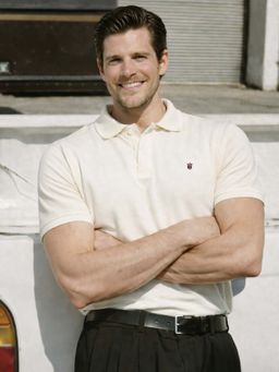 Louis Philippe - Men's Slim Fit Solid Cream Pique Polo Tshirt