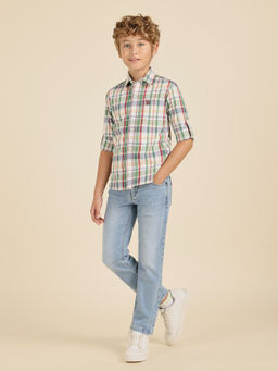 U.S. POLO ASSN. - Boys Multi-Color Checks Casual Shirt